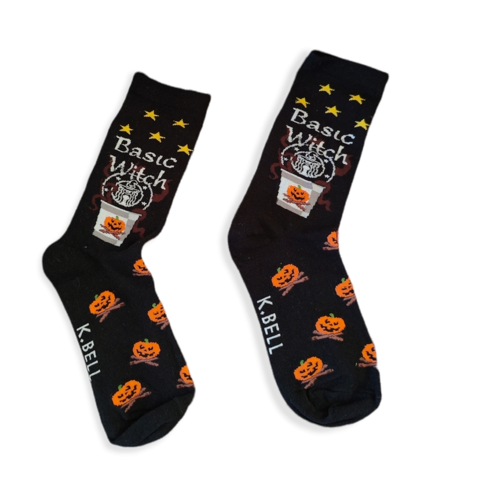 K Bell Basic Witch Socks Halloween - image 1